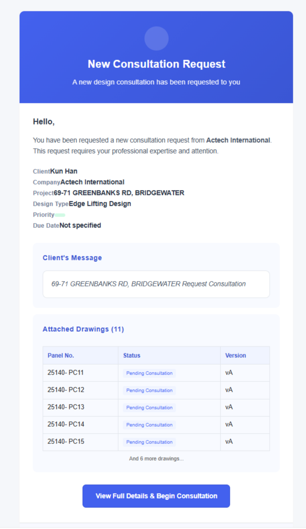 Consultation and approval workflow